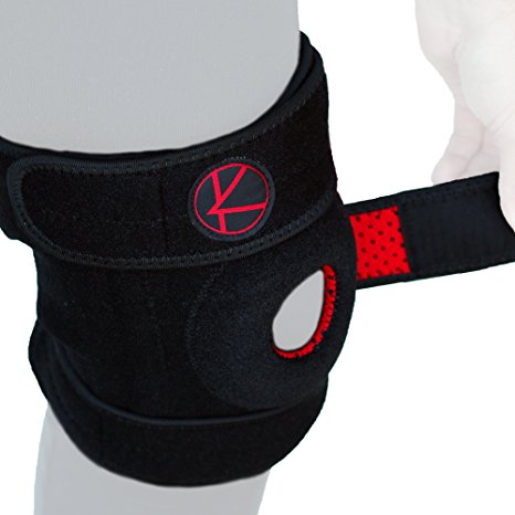Adjustable Knee Brace Support for Arthritis, ACL, MCL, LCL, Sports Exercise, Meniscus Tear, Injury Recovery, Pain Relief – Open Patella Neoprene Stabilizer Wrap for Women, Men, Kids & Plus Size