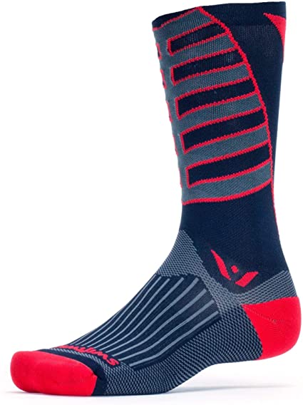 Swiftwick – Socks for Cycling, Vision Eight Team | Soft, Seamless Toe, Performance Compression Socks