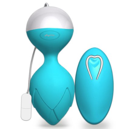 Angel Kiss USB Rechargeable Wireless Remote Vibration Kegel Exercise for Women - Bladder Control and Pelvic Floor Muscle Exerciser (Blue)