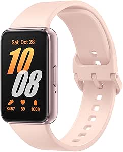 Samsung Galaxy Fit3 (Pink Gold), 40mm AMOLED Display with Aluminium Body, Comprehensive Fitness and Health Tracking, Upto 13-Day Battery with Fast Charging, 5ATM & IP68 Rating