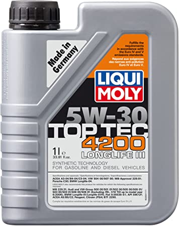 Liqui Moly (2004) Top Tec 4200 5W-30 Synthetic Motor Oil - 1 Liter Bottle