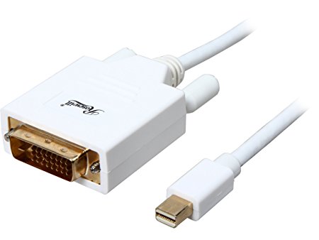 Rosewill 6-Feet Mini DisplayPort to DVI M-M 32AWG Cable, White (RCDC-14018)