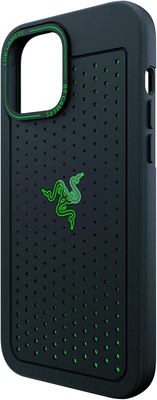 Razer Arctech for iPhone 13 Pro Max Case: Extra Ventilation Channels - Thermplastic Elastomer Reinforced Corners - Tactile Side Buttons - Compatible with Wireless Chargers and 5G