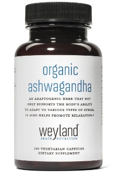 Weyland Organic Ashwagandha 100 Vegetarian Capsules