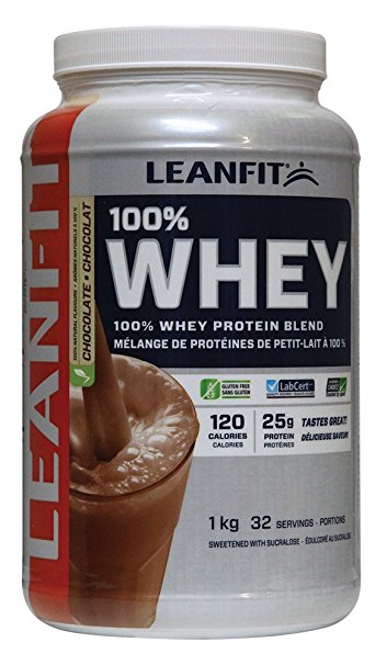 LeanFit 100% Whey Protein, Natural Chocolate, 1 Kg