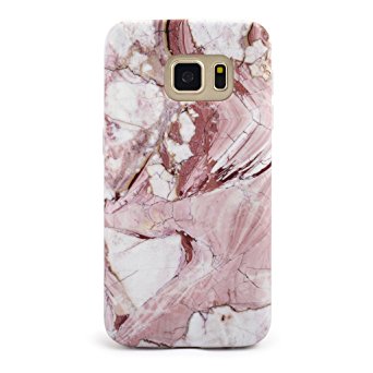 GOLINK Galaxy S7 Case IMD Slim-Fit Anti-Scratch Shock Proof Anti-Finger Print TPU Case For Galaxy S7 (Nude Color Marble)