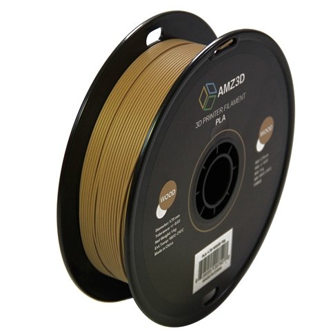 1.75mm Wood PLA 3D Printer Filament - 1kg Spool (2.2 lbs) - Dimensional Accuracy  /- 0.03mm