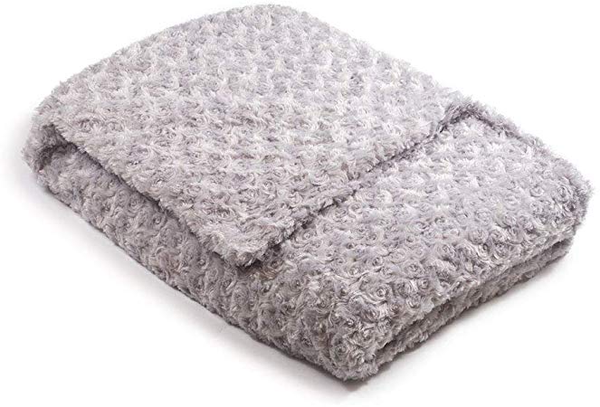 36x54 8lb Silver Grey Chenille Magic Blanket - The Blanket That Hugs You Back | World's 1st Weighted Blanket |Molds to Body Increasing Serotonin|Great for Anxiety & Insomnia| Made in USA