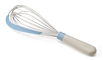 Joseph Joseph 20094 Whiskle 2-in-1 Whisk with Integrated Bowl Scraper Whisk and Scrape, Blue