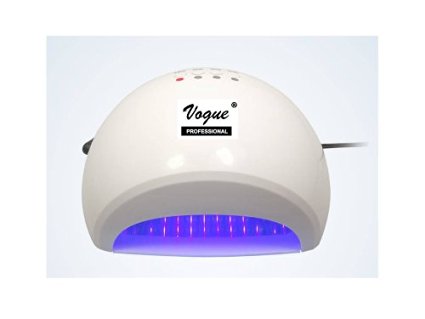 "Vogue Professional 18 Watts LED Nail Lamp Quick Sealer Bonder. Pro Gloss Results LED Dryer for LED formulated Gel Polish with 30sec, 60sec, 90sec and 30min Timers"