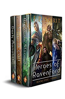 Heroes of Ravenford Books 1 - 3: Ruins on Stone Hill, Serpent Cult, Dark Monolith