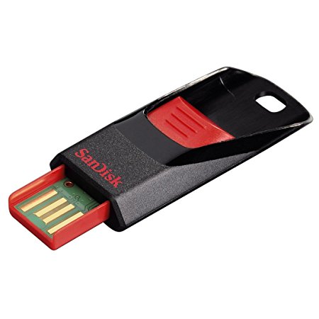 SanDisk SDCZ51-064G-B35 64 GB Cruzer Edge USB 2.0 Flash Drive - Red/Black