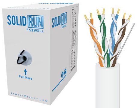 Sewell Direct SW-29875-251 SolidRun by Sewell Cat5e Bulk Cable, 250-Feet, White
