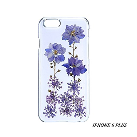 Case for Iphone 6S Plus,Fifine® Iphone 6s Plus case ,Real Pressed Colorful Flowers Phone Case for Iphone 6 Plus/6S Plus 5.5"-364
