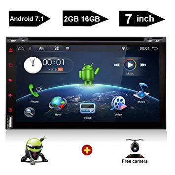 7" Android Auto Double Din DVD WiFi TV Tablet Car Stereo Touch Screen Receiver Bt in-Dash Head Unit Apple Carplay OBD2 DVD/CD/Am/FM Multimedia Fit Nissan Honda Ford Toyota Audi Backup Camera