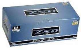 Zen Light King Size Cigarette Tubes (250 ct/box) 5 boxes