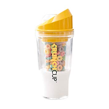 The CrunchCup - A Portable Cereal Cup - No Spoon. No Bowl. It's Cereal On The Go.