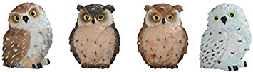 George S. Chen Imports Owl Figurines (Set of 4), 2"
