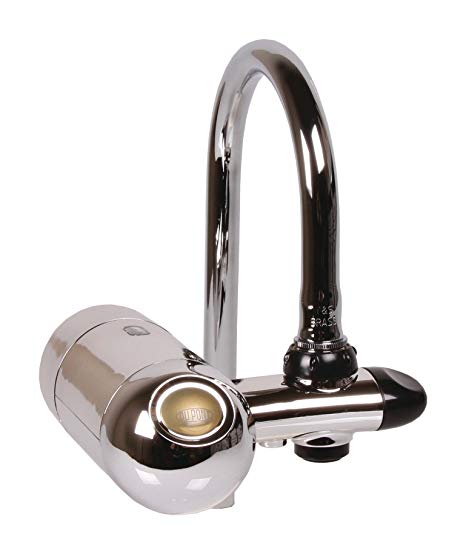 DuPont WFFM300XCH Premier Faucet Mount Horizontal 100-Gallon Capacity Water Filter, Chrome