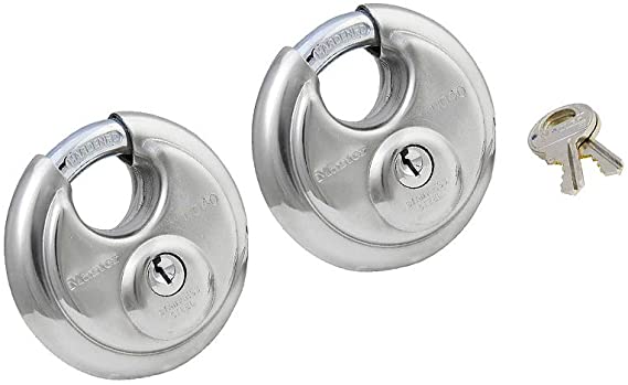 Stainless Steel Discus Padlock (2 Pack)