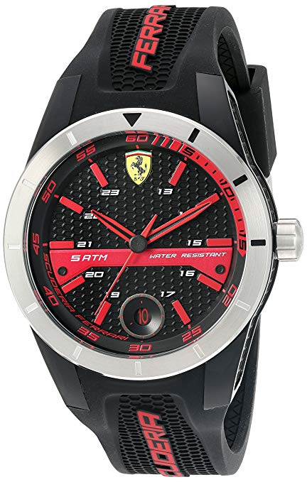 Ferrari 830253 'RED REV T' Quartz Resin and Silicone Watch