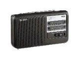 Sony ICF38 Portable AMFM Radio Black