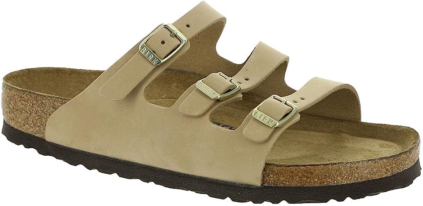 Birkenstock Women's Florida Fresh SFB Nubuck Sandcastle 37 R