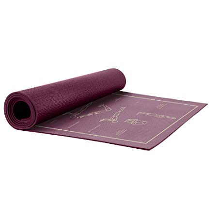 Everlast Poses Yoga Mat 5mm - Burgandy