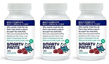 SmartyPants Gummy Vitamins SmartyPants Men's Complete Gummy Vitamins: Multivitamin - 180 ct (Pack of 3)