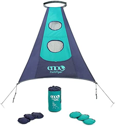 ENO TrailFlyer Outdoor Game - Outdoor Accessories for Hiking, Camping, Beach, and Festivals - Navy/Seafoam