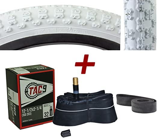 Combo Pack - 12-1/2" Tire, Tube & Rim Strip - Select TIRE Color - Each Selection Includes Bonus Tube & Rim Strip
