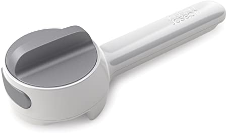 Joseph Joseph 20098 Can-Do Plus Compact Can Opener Manual Easy Twist Pull Tab Stainless Steel Portable Space-Saving, White