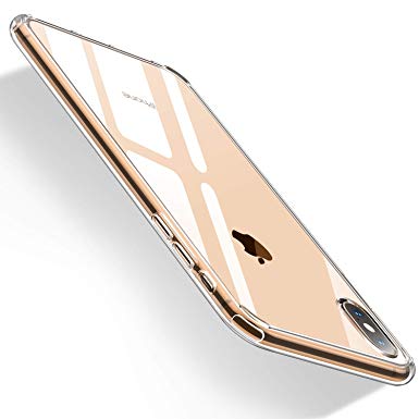 Humixx Crystal Clear iPhone Xs Max Case,[Wireless Charging Supportted] Slim Cover Hard PC Back Anti-Sweat and Anti-Fingerprints for iPhone Xs Max