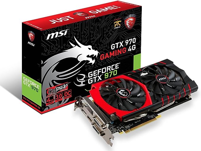 MSI GTX970 Gaming 4G Carte graphique Nvidia GeForce GTX 970 1114 MHz 4096 Mo PCIExpress