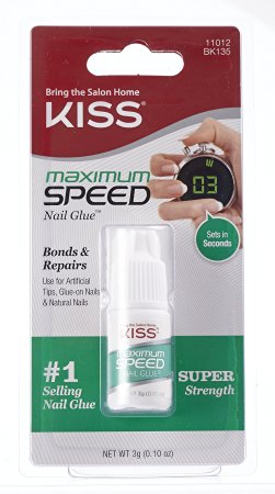 Kiss Products Maximum Speed Nail Glue, 0.04 Pound
