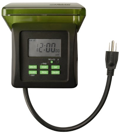 Woods 50015 Outdoor 7-Day Heavy Duty Digital Outlet Programmable Timer