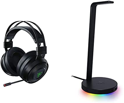 Razer Nari Ultimate Wireless 7.1 Surround Sound Gaming Headset   Base Station V2 Chroma Bundle: Classic Black