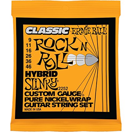 Ernie Ball Classic Pure Nickel Hybrid Slinky Set, .009 - .046