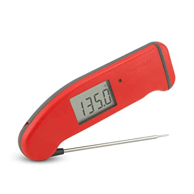 New! ThermoWorks Backlit Thermapen Mk4 Professional Thermocouple Cooking Thermometer by ThermoWorks RED