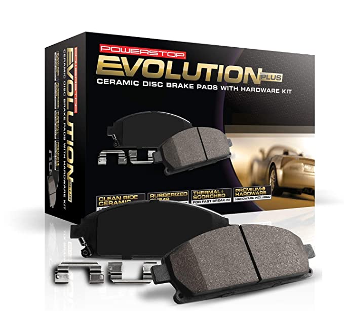 Power Stop 17-1561, Z17 Front Ceramic Brake Pads with Hardware