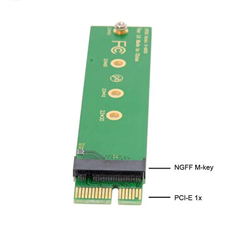 CY NGFF M-key NVME AHCI SSD to PCI-E 3.0 1x x1 Vertical Adapter for XP941 SM951 PM951 960 EVO SSD