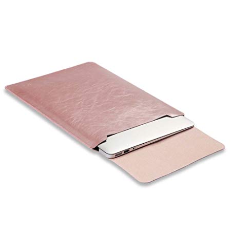 Soyan 13-Inch Laptop Sleeve for New MacBook Pro and MacBook Air 13.3 Inches, Fits Model A1932/A1989/A1708/A1706 (Rose Gold)