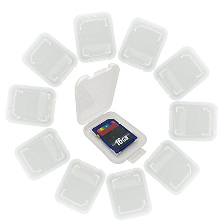 20 Pack Memory Card Plastic Storage Case for SD MMC / SDHC PRO DUO (memory card not included) (1 3/8" x 1 3/8" x 1/4")(PO0012 x 20)