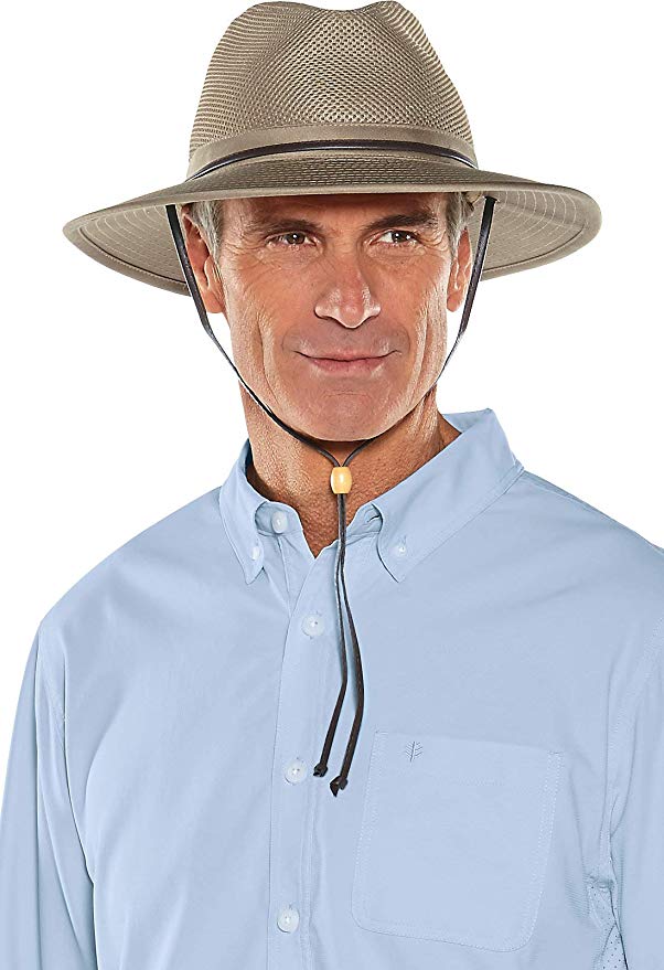 Coolibar UPF 50  Men's Crushable Ventilated Hat - Sun Protective