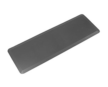 Anti Fatigue Comfort Floor Mat By Sky Mats - Commercial Grade Quality Perfect for Standup Desks, Kitchens, and Garages - Relieves Foot, Knee, and Back Pain (24" x 70" x 3/4", Gray)