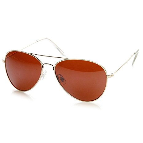 zeroUV - Blue Block Driving Lens Full Metal Teardrop Aviator Sunglasses