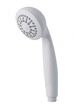 MX Nitro single spray shower head white