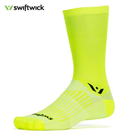 Swiftwick - ASPIRE SEVEN, Crew Socks for Cycling