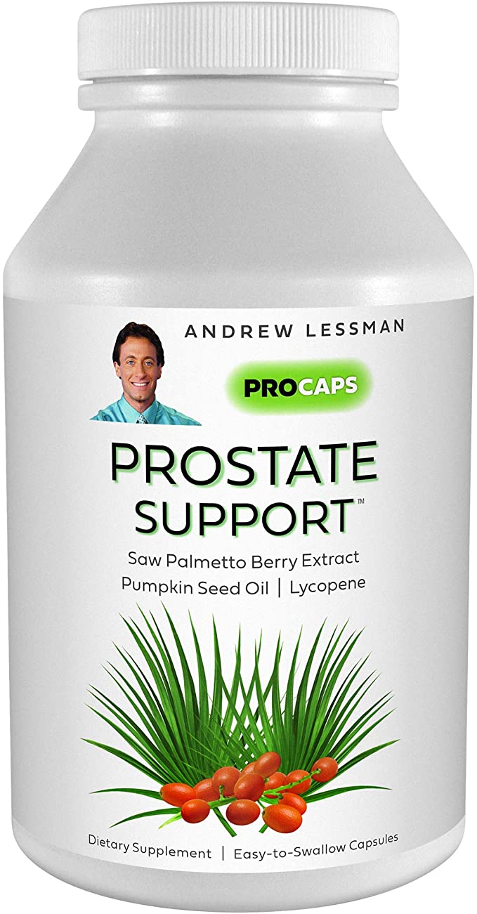 Andrew Lessman Prostate Support 60 Softgels - Saw Palmetto, Pumpkin Seed Oil, Lycopene, Key Nutrients to Support Prostate Health and Urinary, Bladder Function. No Additives. Easy to Swallow Softgels