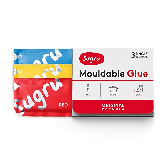 Sugru Air-curing Rubber - 3 x 5g - Red, Yellow, Blue